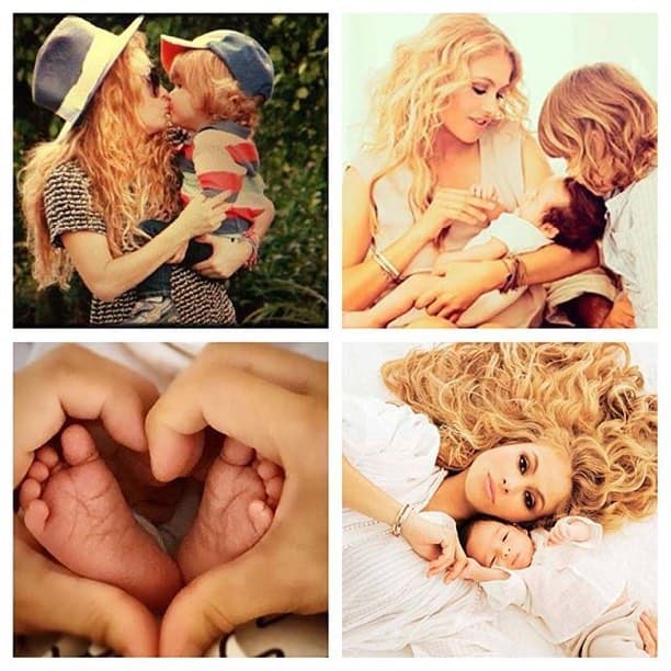 La orgullosa mami ha mostrado algunas dulces imágenes de Eros, y también de Andrea.