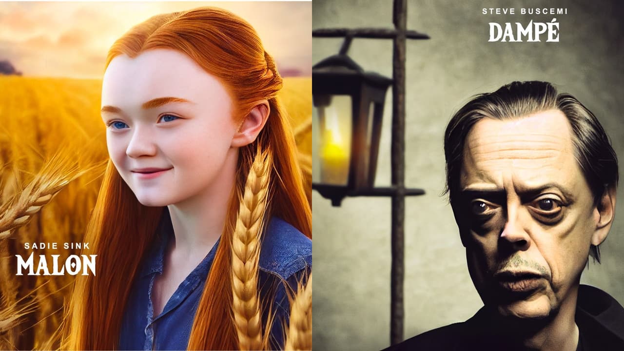Los actores Sadie Sink y Steve Buscemi si estuvieran en un live action de ‘Zelda’.