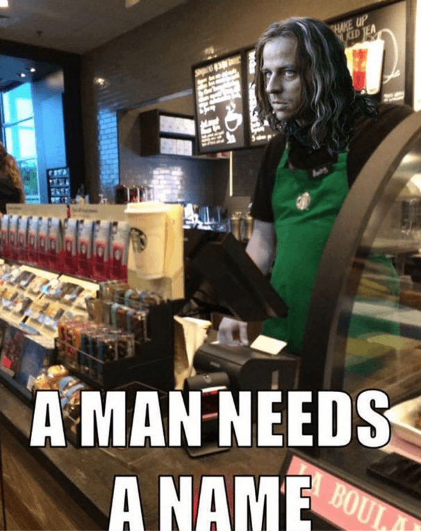 Un hombre necesita un nombre…