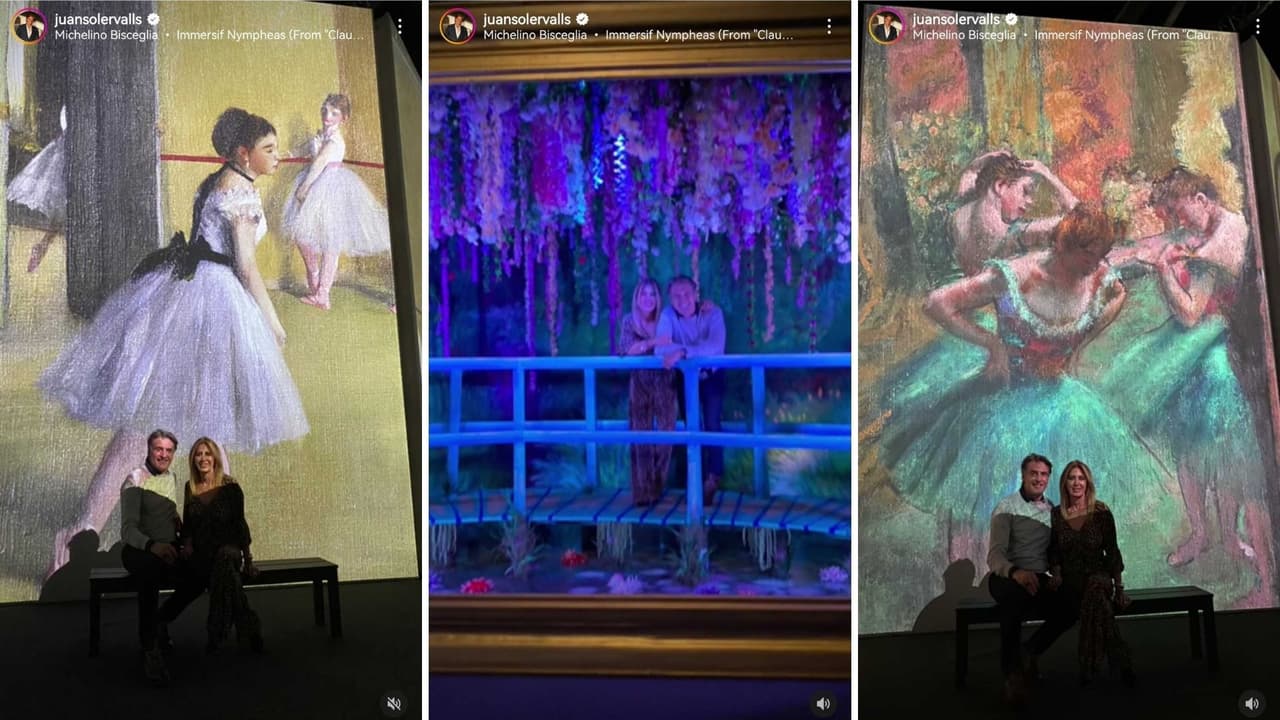 Juan Soler y su novia Maria Jose en 'Monet & Friends'