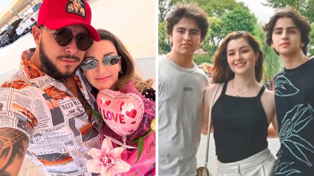 Hijos de Alicia Villarreal estarían "muertos de la vergüenza" por imágenes de su madre y su novio