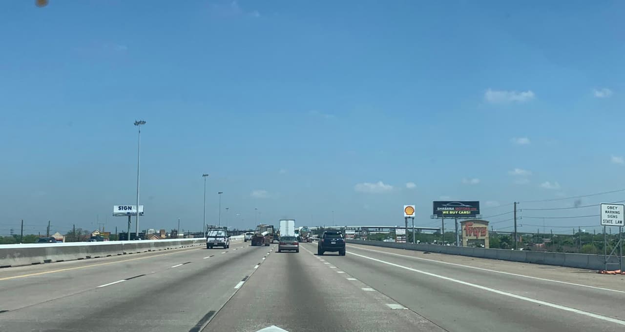 Esta foto fue tomada al suroeste de Houston.