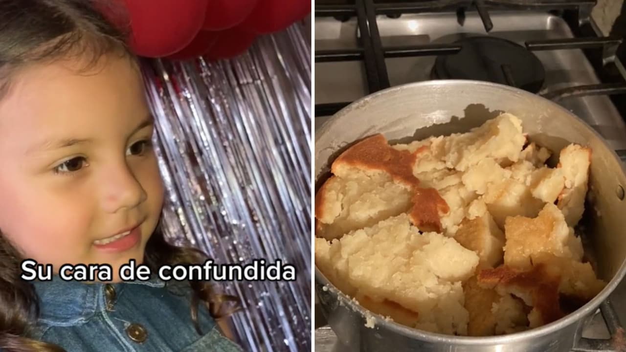 Hace creer a su hija que su pastel de cumpleaños está feo: su reacción enamoró a Internet