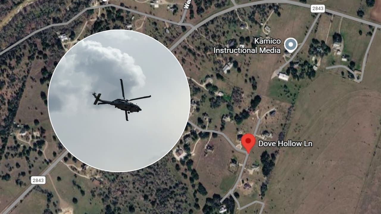 Se estrella helicóptero militar cerca de Salado, Texas; autoridades mantienen cerrada una carretera