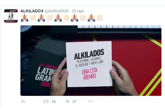 La banda colombiana Alkilados no cabe de la felicidad y está muy agradecida por esta nominación.