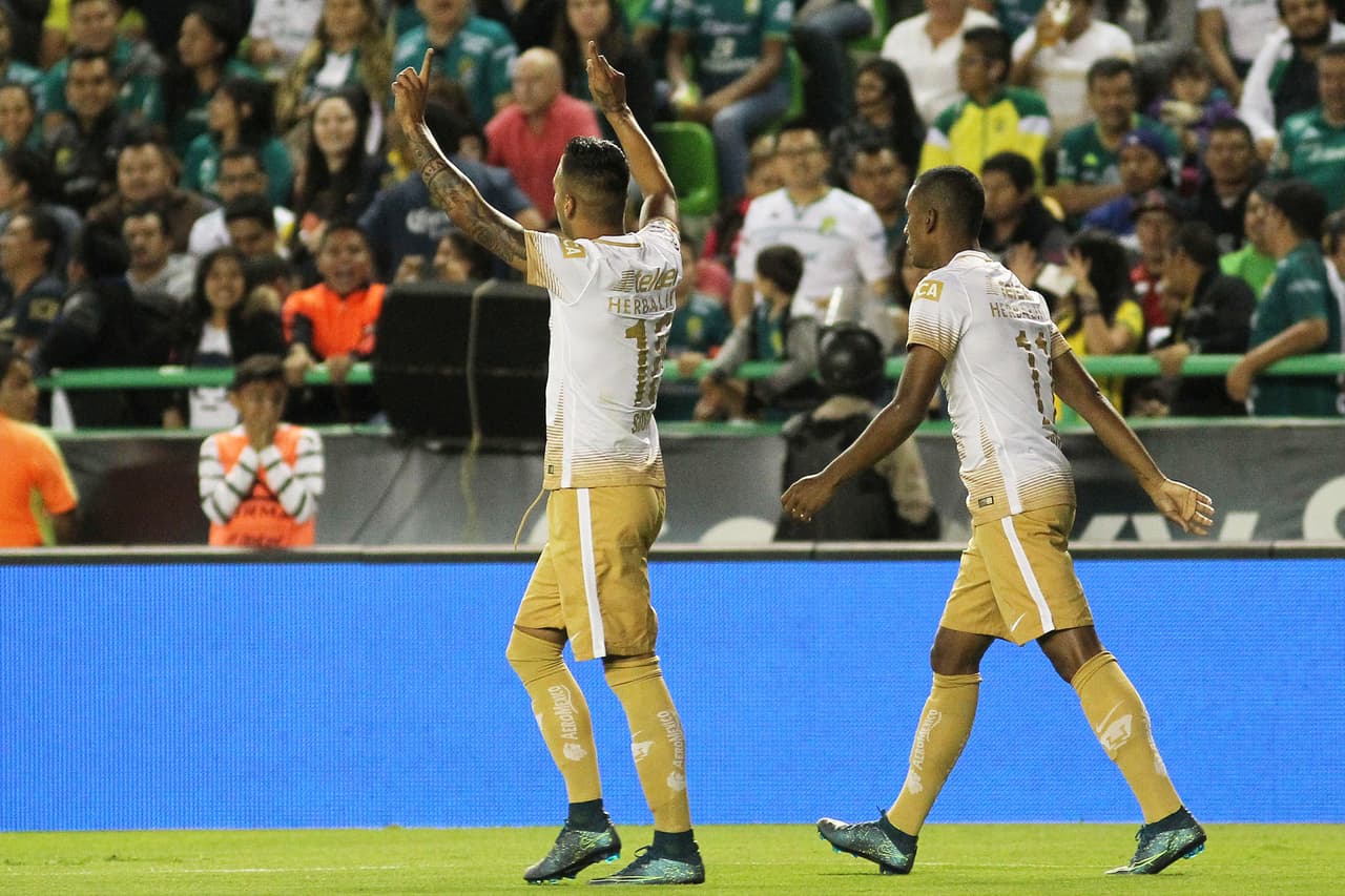 León 1-3 Pumas: Mucha fiera, Pumas golea a León y sigue de líder