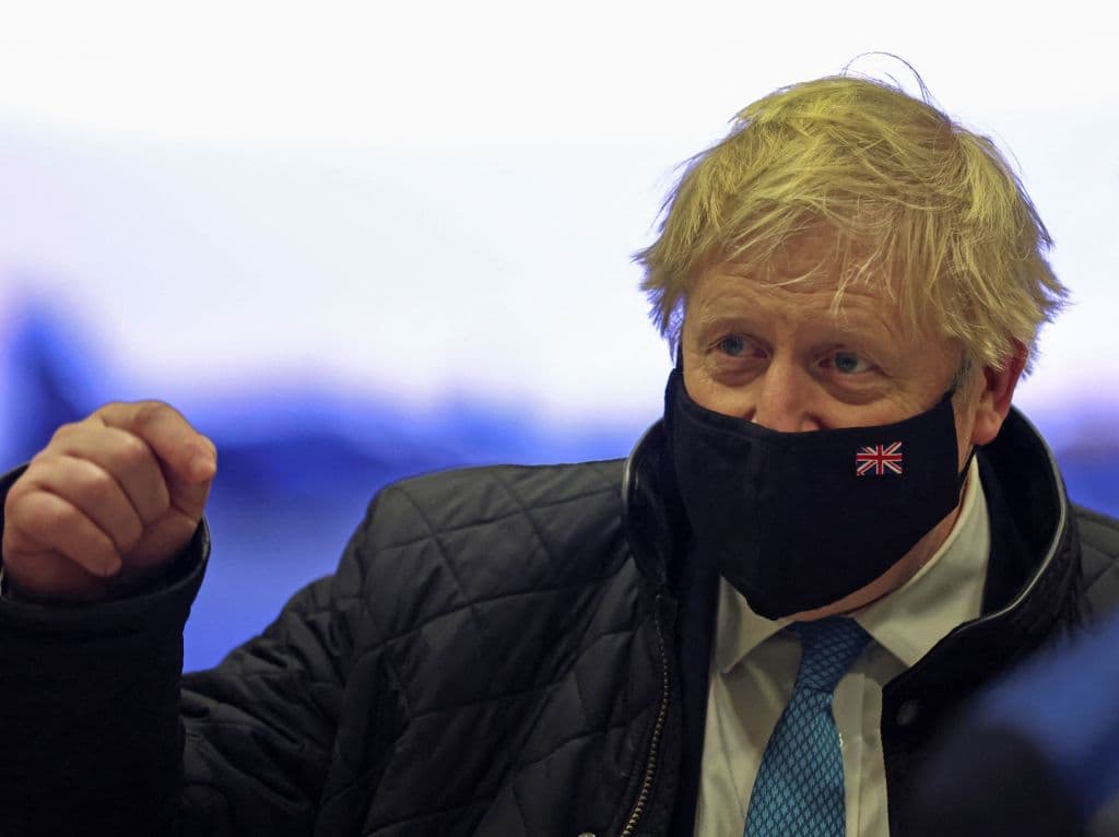 El primer ministro Boris Johnson el 27 de enero de 2022.