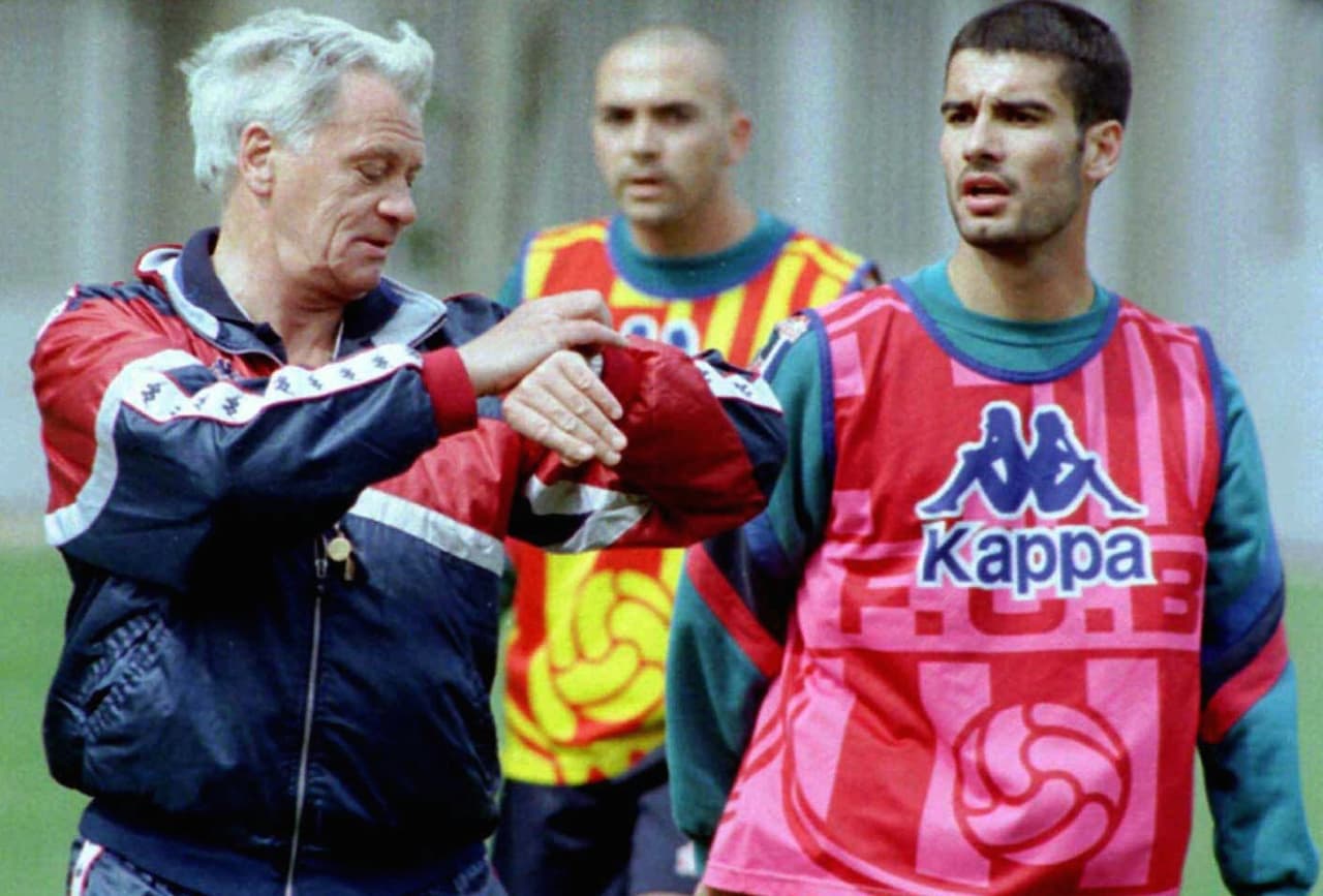 Josep Guardiola fue uno de los jugadores canteranos que se destacó en Barcelona al punto de llegar a ser referente en el equipo culé.