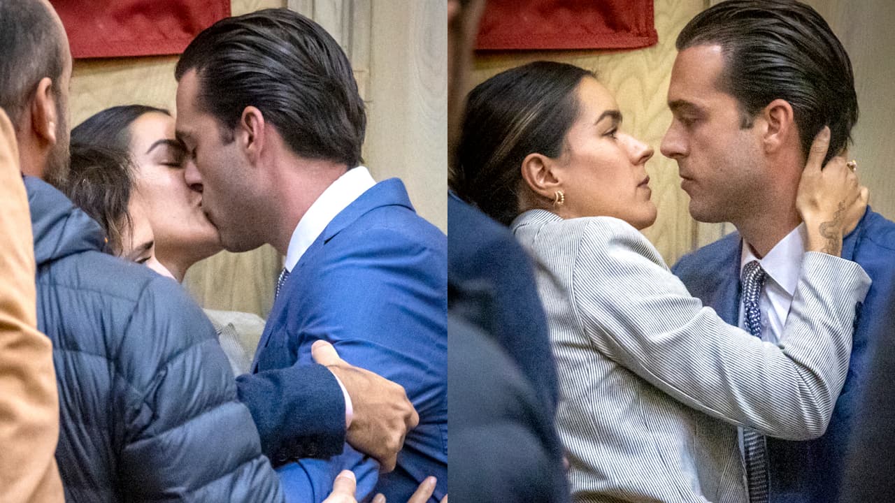 Ana Araujo estuvo al lado de Pablo Lyle a quien besó en septiembre de 2022 cuando fue declarado culpable.