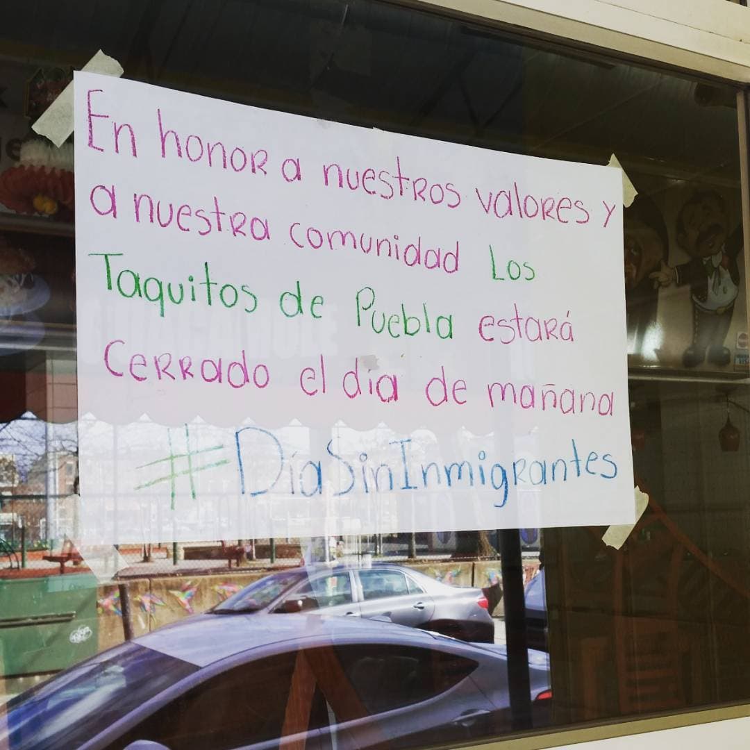 "Así es un día sin inmigrantes" le dicen a Trump restaurantes de todo el país que hoy cerraron sus puertas