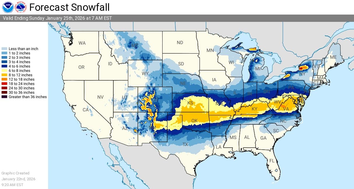 Es probable que se registren acumulaciones de nieve superiores a los 30 cm en algunas zonas.