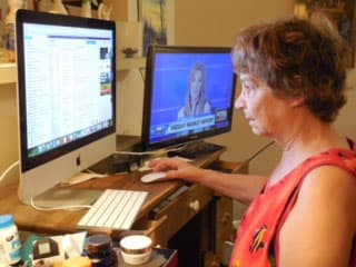 "La computadora es muy importante para mí, porque tengo muy poca gente en mi vida", dijo Phyllis Krantzman, de 71 años.