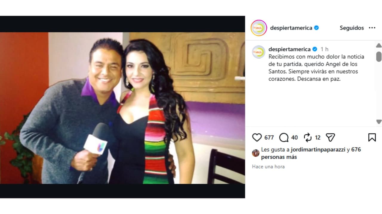 Despierta América despide al reportero Ángel de los Santos.