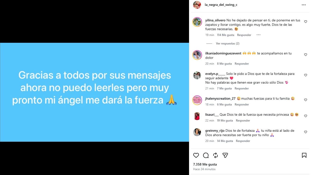 Guillersis Claudio publicó un emotivo mensaje de agradecimiento por el apoyo que ha recibido ante la tragedia.