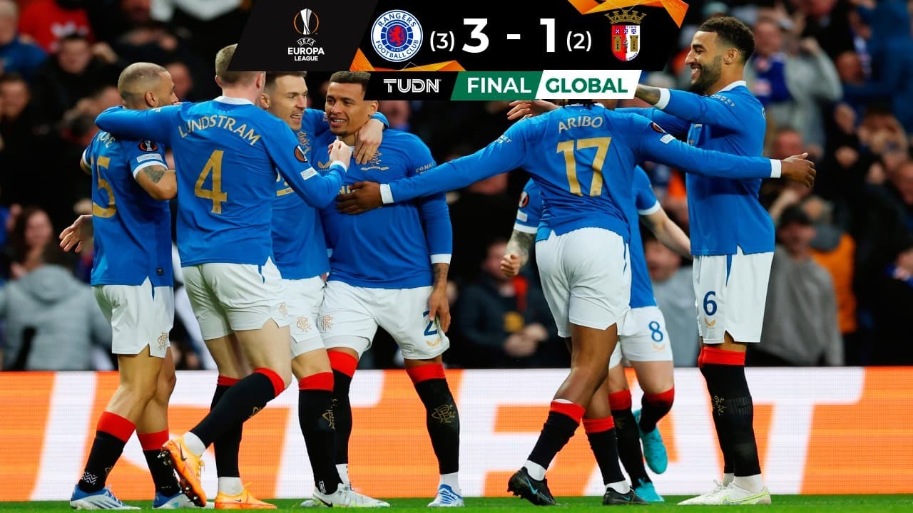 Rangers imponen su ley y eliminan de la Europa League al SC Braga