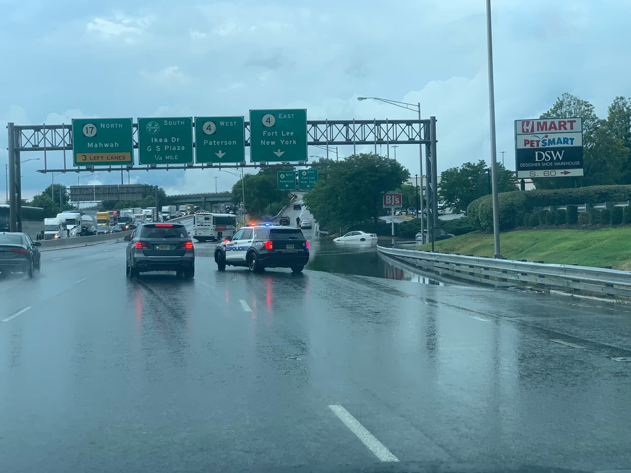 El lunes las tormentas en el área de Nueva Jersey provocaron varias inundaciones.