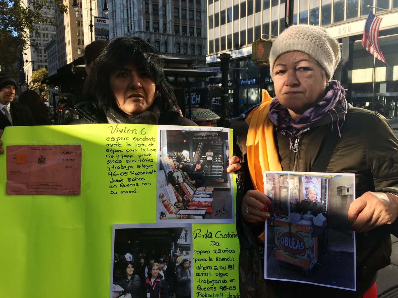 Desacuerdos en una audiencia sobre los permisos a los vendedores ambulantes en Nueva York