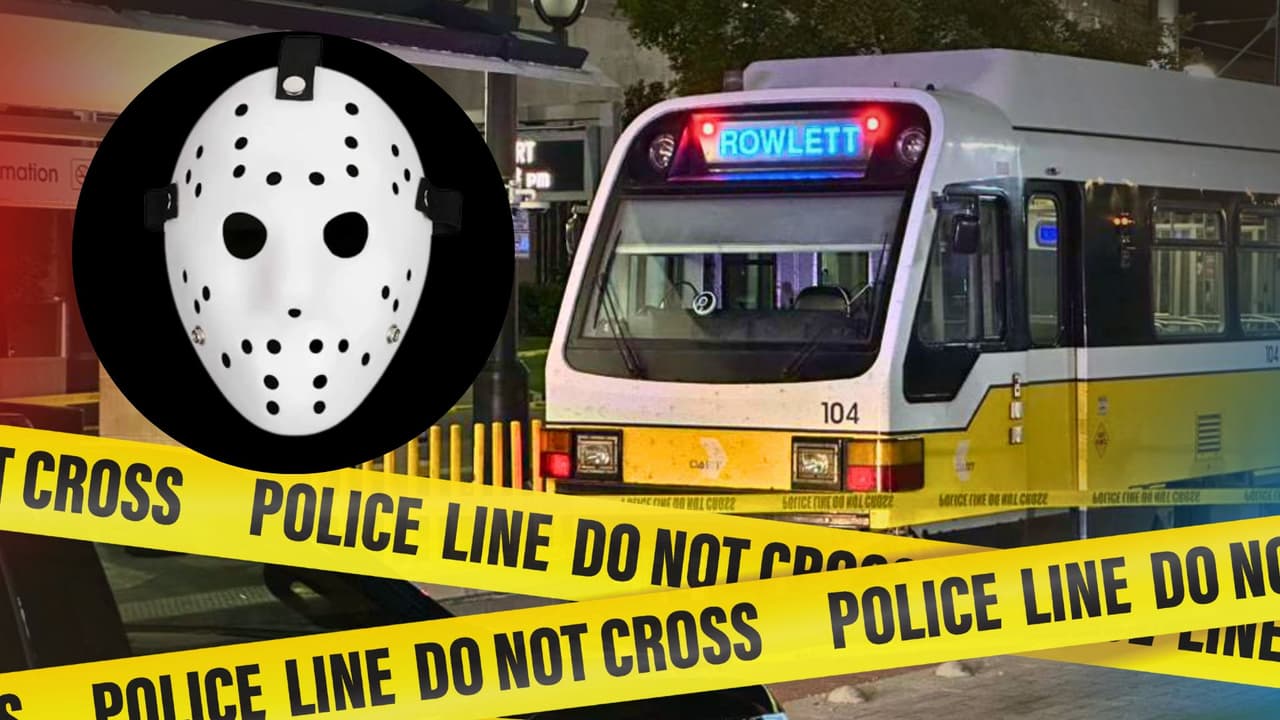 Detienen a sospechoso de ataque en tren de Dallas: llevaba una "máscara de terror" y una AK-47