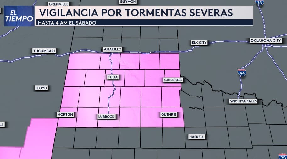 Tormentas severas se presentan en la región del Panhandle de Texas: avisos por tornados, inundaciones y más