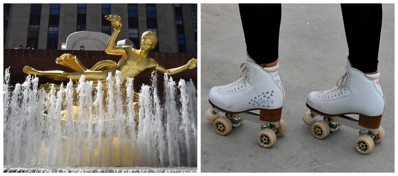 Rockefeller Center estrena pista para patinaje sobre ruedas