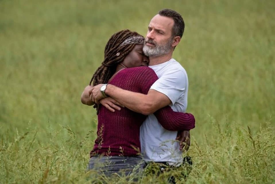 Michonne y Rick en The walking dead