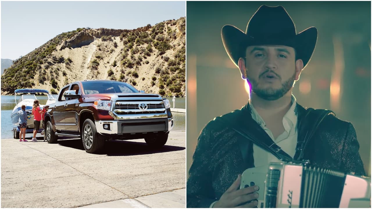 <a href="https://youtu.be/7RZp3jiCGYY" target="_blank"><b>Siempre te Voy a Querer</b></a>
<b> – Calibre 50: Una camioneta 'de culto' como la Toyota Tundra</b>
<br>Esta melancólica tonada recuerda el dilema de la actual generación de la
<a href="http://www.univision.com/noticias/a-bordo/toyota-presenta-a-la-tundra-y-sequoia-trd-sport-durante-el-auto-show-de-chicago-video" target="_blank">Toyota Tundra</a> que llegó a nuestra vidas hace 11 años dispuesta a comerse al mundo. Al final apenas le pudo dar una microscópica mordida. Sin embargo, son pocos aquellos que se cruzan con una Tundra en su camino no terminen diciéndole que ‘siempre la van a querer’.