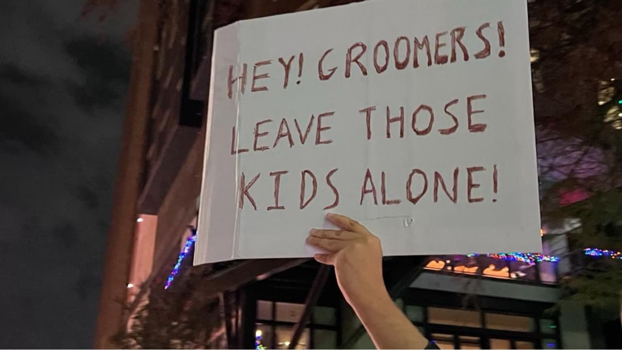 Los grupos también usan el término "groomers", que significa un acosador de niños. Según la Universidad Estatal de Montclair, la palabra se ha usado históricamente para estigmatizar a la comunidad LGBTQ.