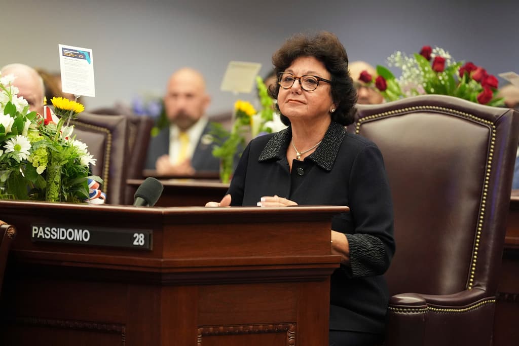 Kathleen Passidomo fue presidenta del Senado de Florida desde 2022 hasta 2024. Es una abogada de 71 años de edad. Es republicana.