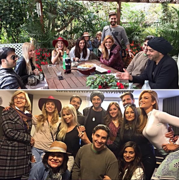 Como Zuleyka Rivera, Andrea Escalona y dos amigas más.