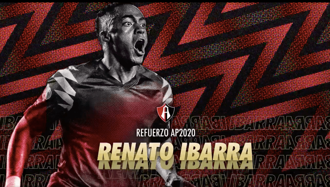 ¡Oficial! Renato Ibarra refuerza al Atlas para el Apertura 2020
