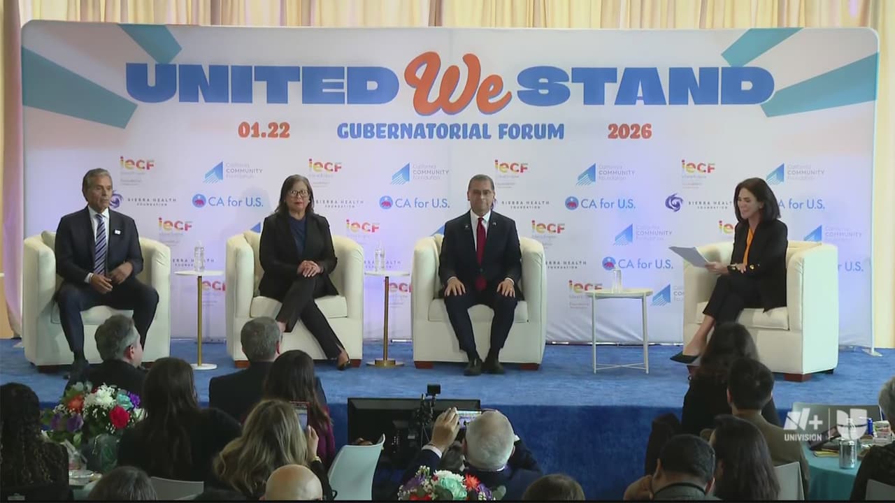 Aspirantes a gobernador de California dialogan sobre migración, salud y vivienda.