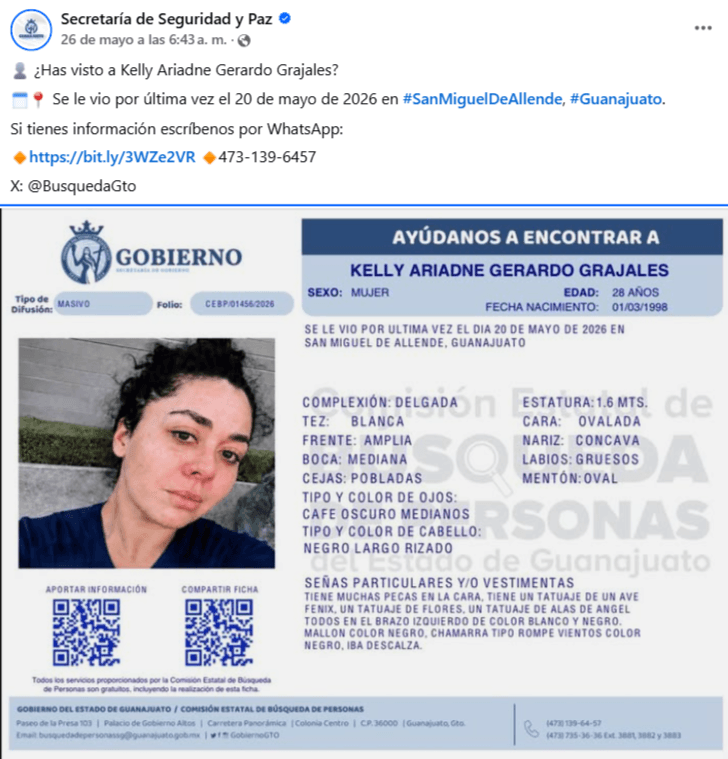 Nieta de Paquita la del Barrio es buscada tras su desaparición.