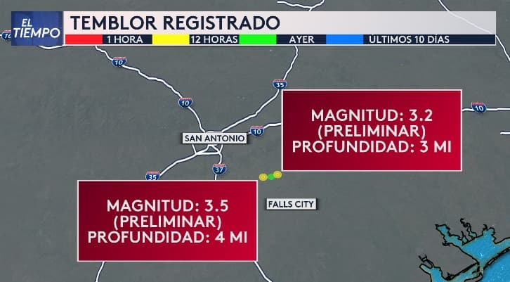 Continúan los temblores: estos son los registrados cerca de San Antonio en las últimas horas