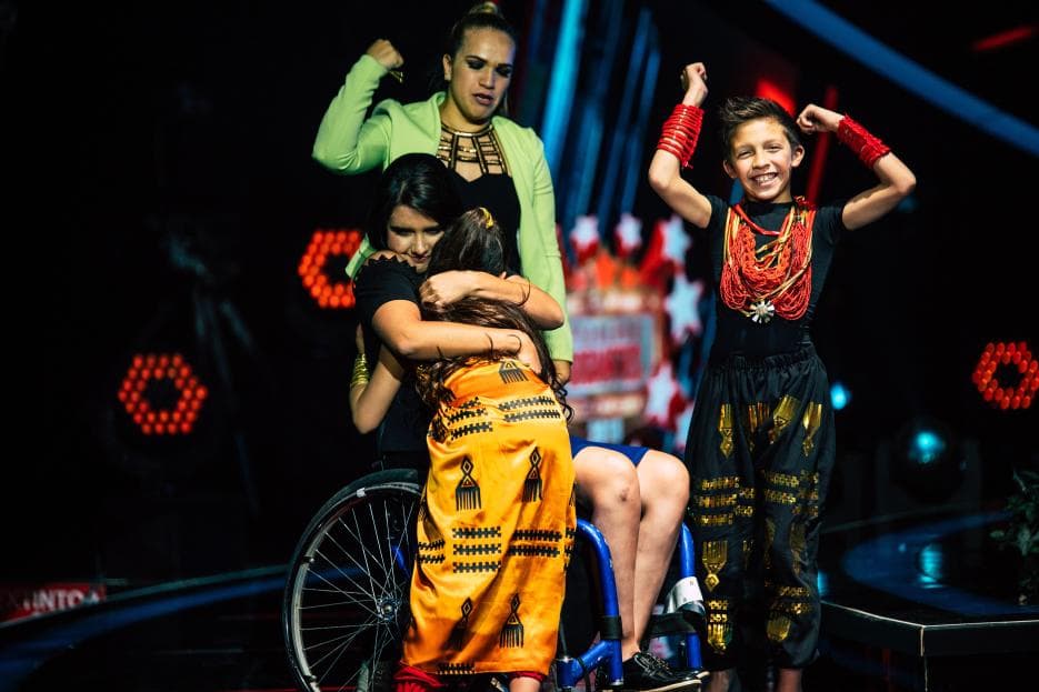 Sin duda uno de los momentos más emotivos de Pequeños Gigantes fue cuando Andrea se reencontró con su maestra Mayra por quien comenzó a bailar.