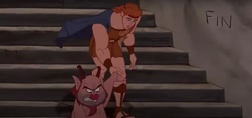 Escena de Hércules, película de Disney