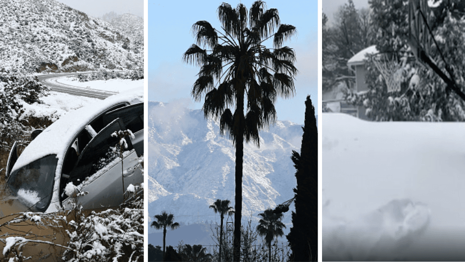 La
<a href="https://www.univision.com/local/los-angeles-kmex/edicion-digital-california/estamos-asustados-familia-queda-atrapada-bajo-la-nieve-en-el-sector-montanoso-del-condado-de-san-bernardino-video" target="_blank">tormenta invernal</a> mantiene atrapadas a residentes y visitantes en las montañas de Big Bear en el condado de San Bernardino, al noreste de Los Ángeles.