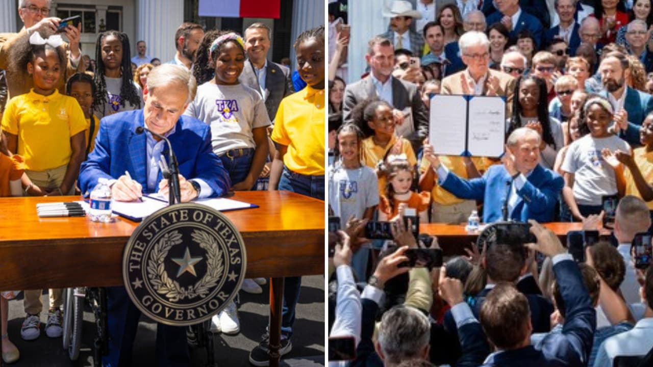 Gobernador de Texas firma ley de vales escolares; te decimos de qué se trata