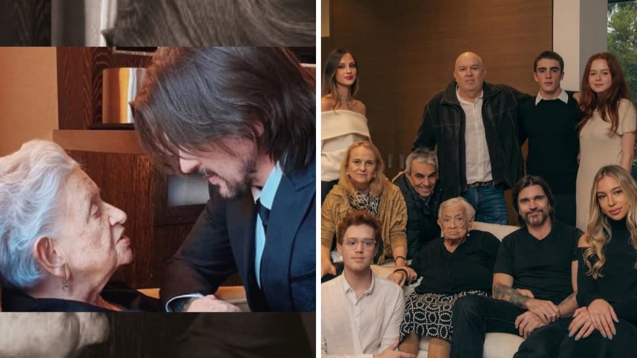 Juanes y su madre, doña Alicia Vásquez.