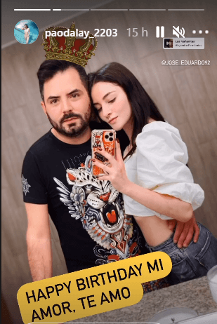 Paola Dalay celebra a José Eduardo Derbez.