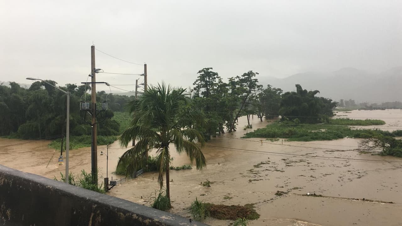 La policía de Naguabo informó el martes sobre inundaciones en distintas partes del municipio.