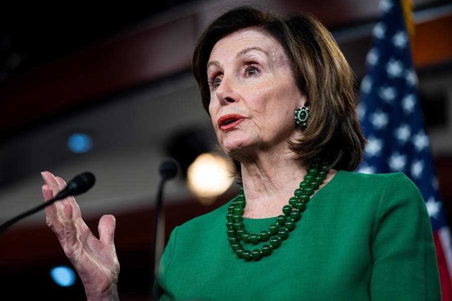 Nancy Pelosi, presidenta de la Cámara de Representantes.