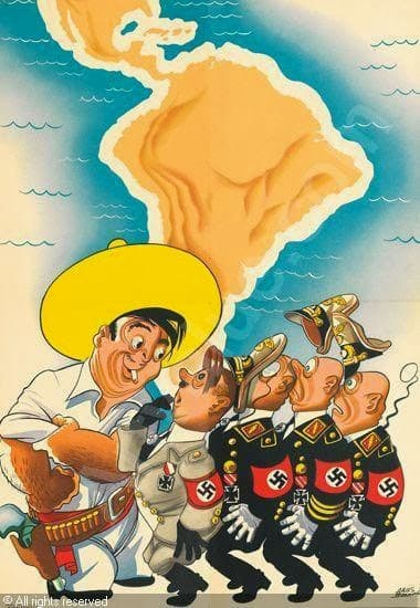 Independientemente del trazo caricaturezco, hay cierto humor (involuntario) en el hecho de que se usaran estereotipos inofensivos por definición para representar la victoria sobre las fuerzas alemanas.