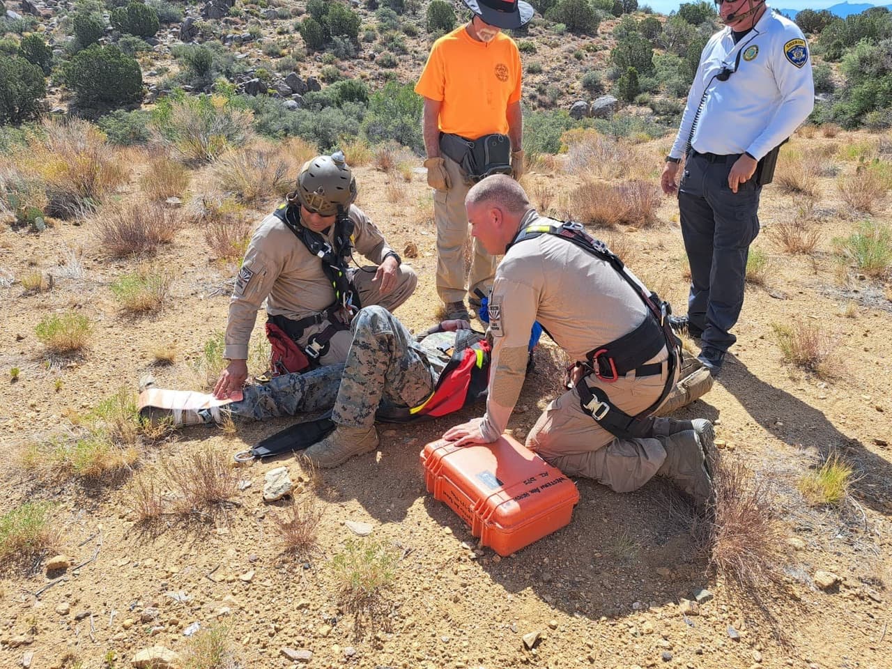 El excursionista logró ser rescatado y el simulacro fue calificado como exitoso.