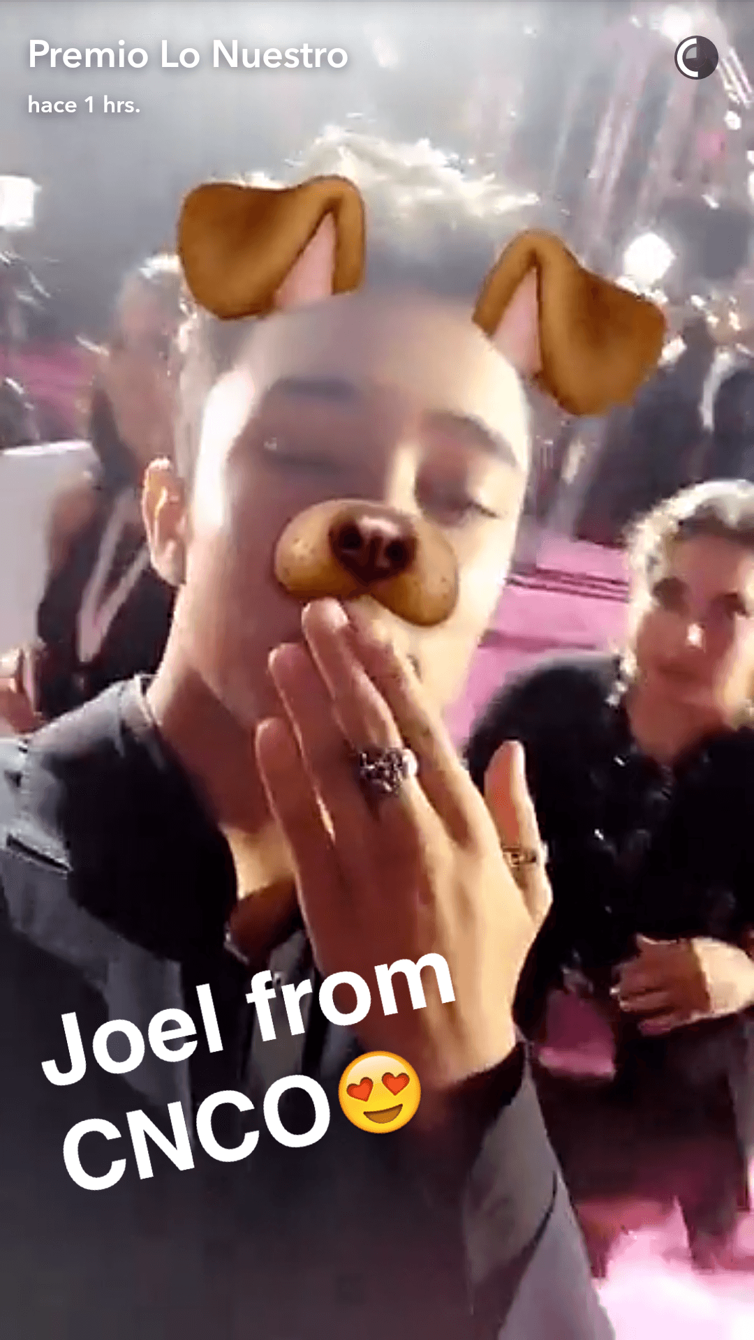 Joel es amante del filtro de perritos en Snapchat. ¿No se nota?
