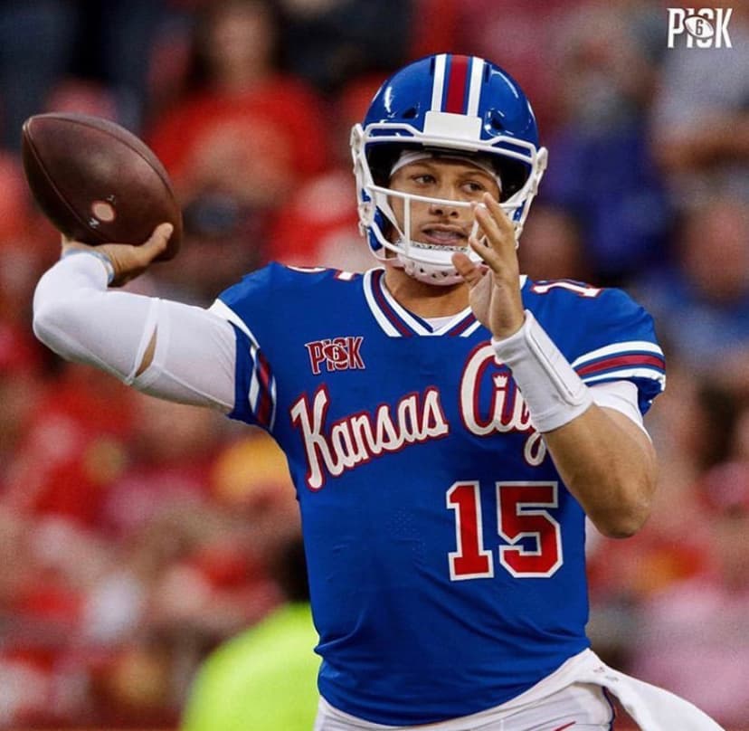 <b>Patrick Mahomes</b>
<br>El QB campeón del Super Bowl LIV posado en el uniforme de Sacramento Kings.