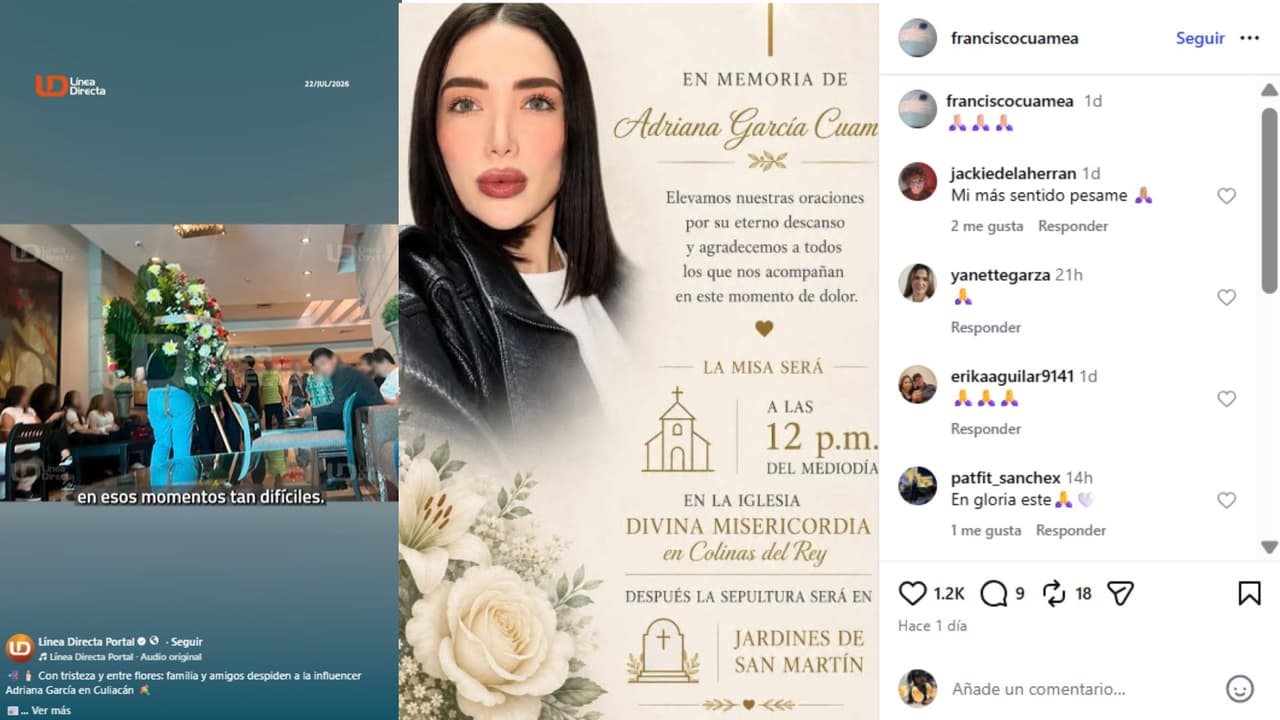 Dan último adiós a la 'influencer' Adriana García.