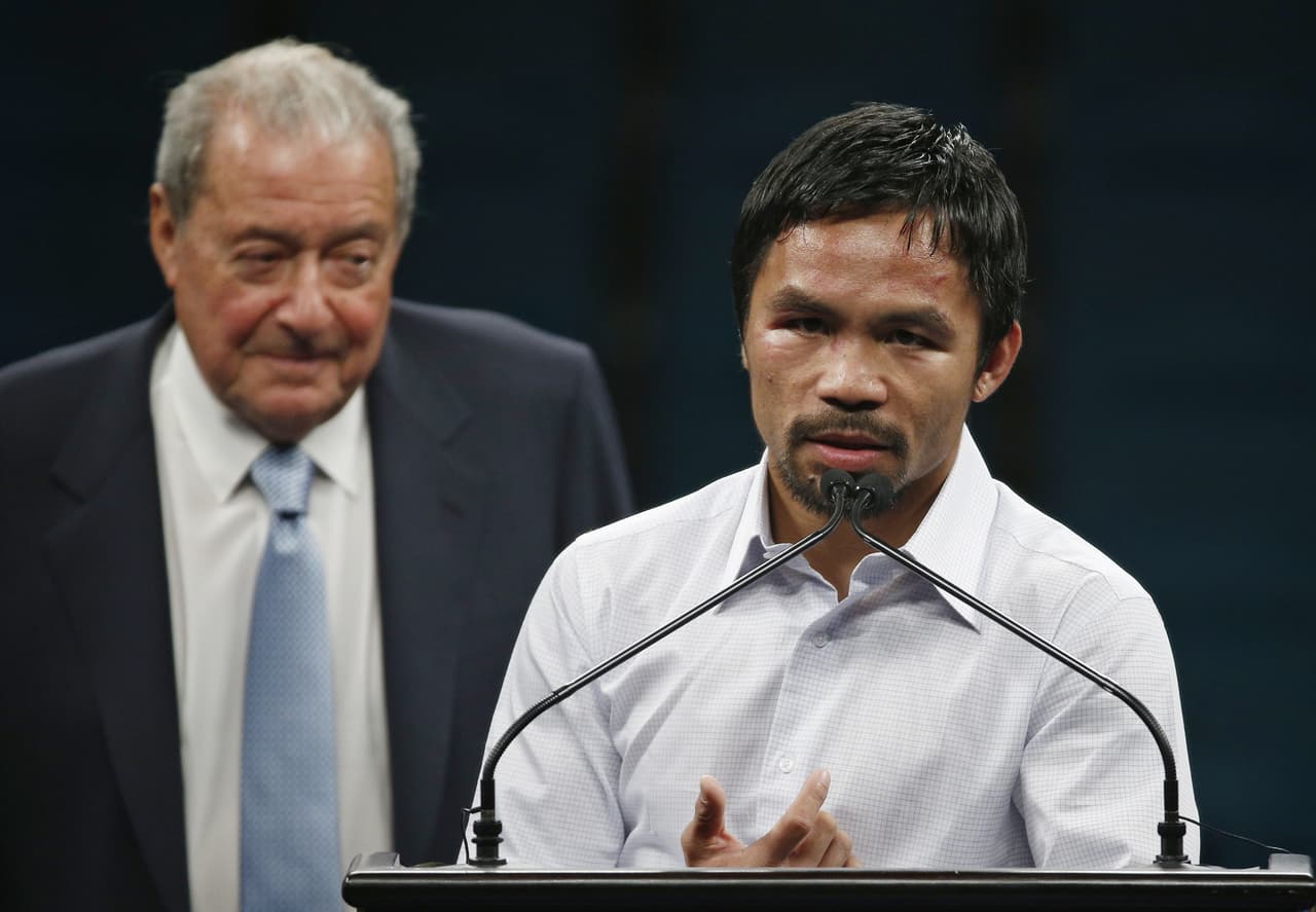 Manny Pacquiao mandó mensaje a Bob Arum: ‘No hay nada de qué preocuparse’