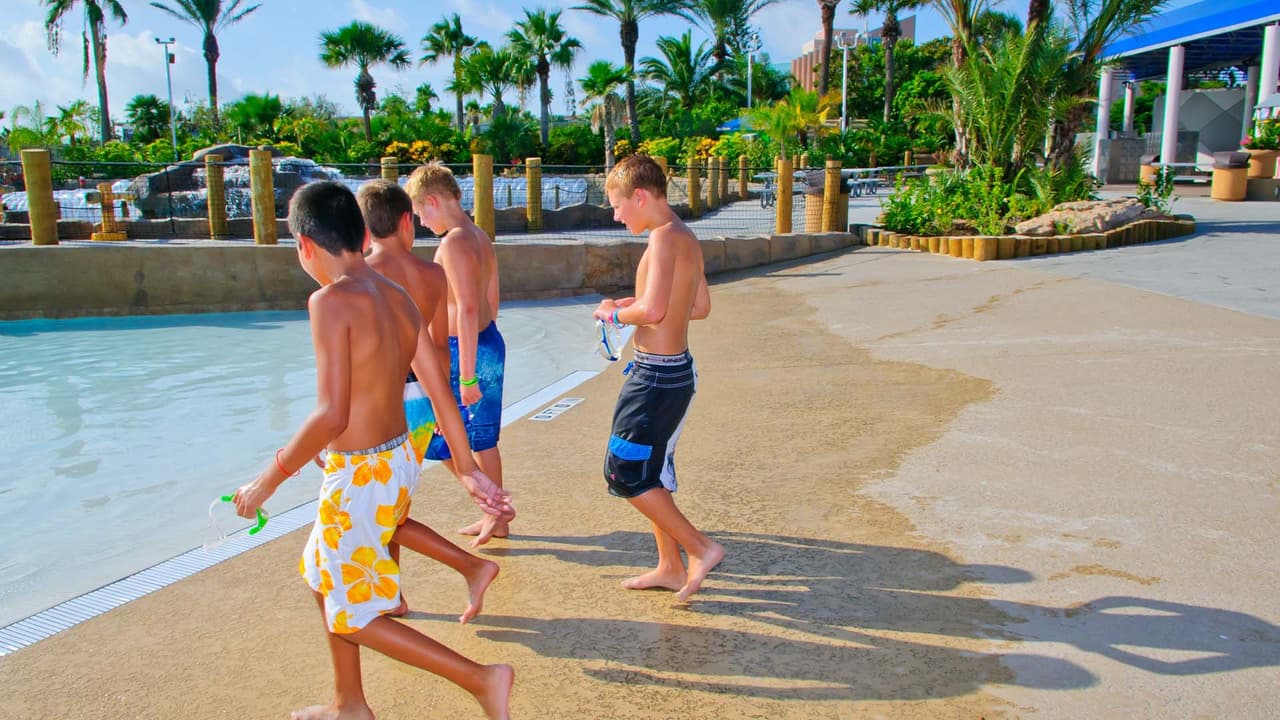 <b>Palm Beach de Moody Gardens</b> está en la isla de Galveston, abierto durante todo el verano.