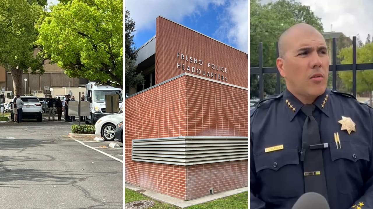 Reportan tiroteo en sede de la Policía de Fresno; muere atacante