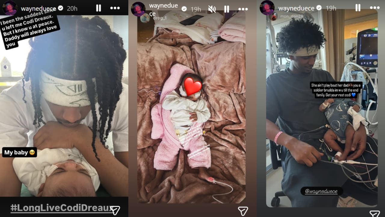Wayne Deuce, prometido de la hija de Snoop Dogg, también se despidió de manera desgarradora de su bebé de solo 10 meses.